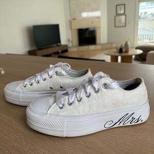 Custom Wedding Chuck Taylor All Star Lift Platform By You